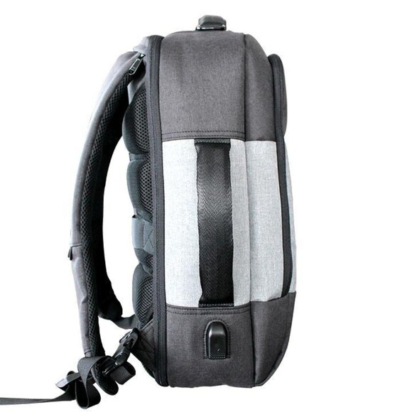Daily Backpack 18L Laptop Bag Work & Travel Black Gray 19"x14"x6" New Durable - Picture 4 of 16